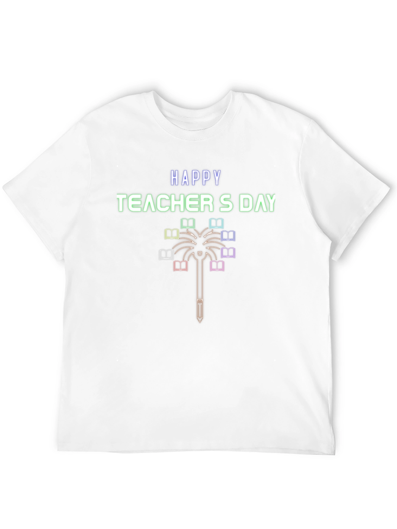 Happy Teachers Day Graphic Tee - Black