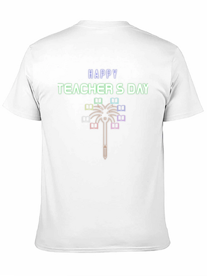 Happy Teachers Day Graphic Tee - Black
