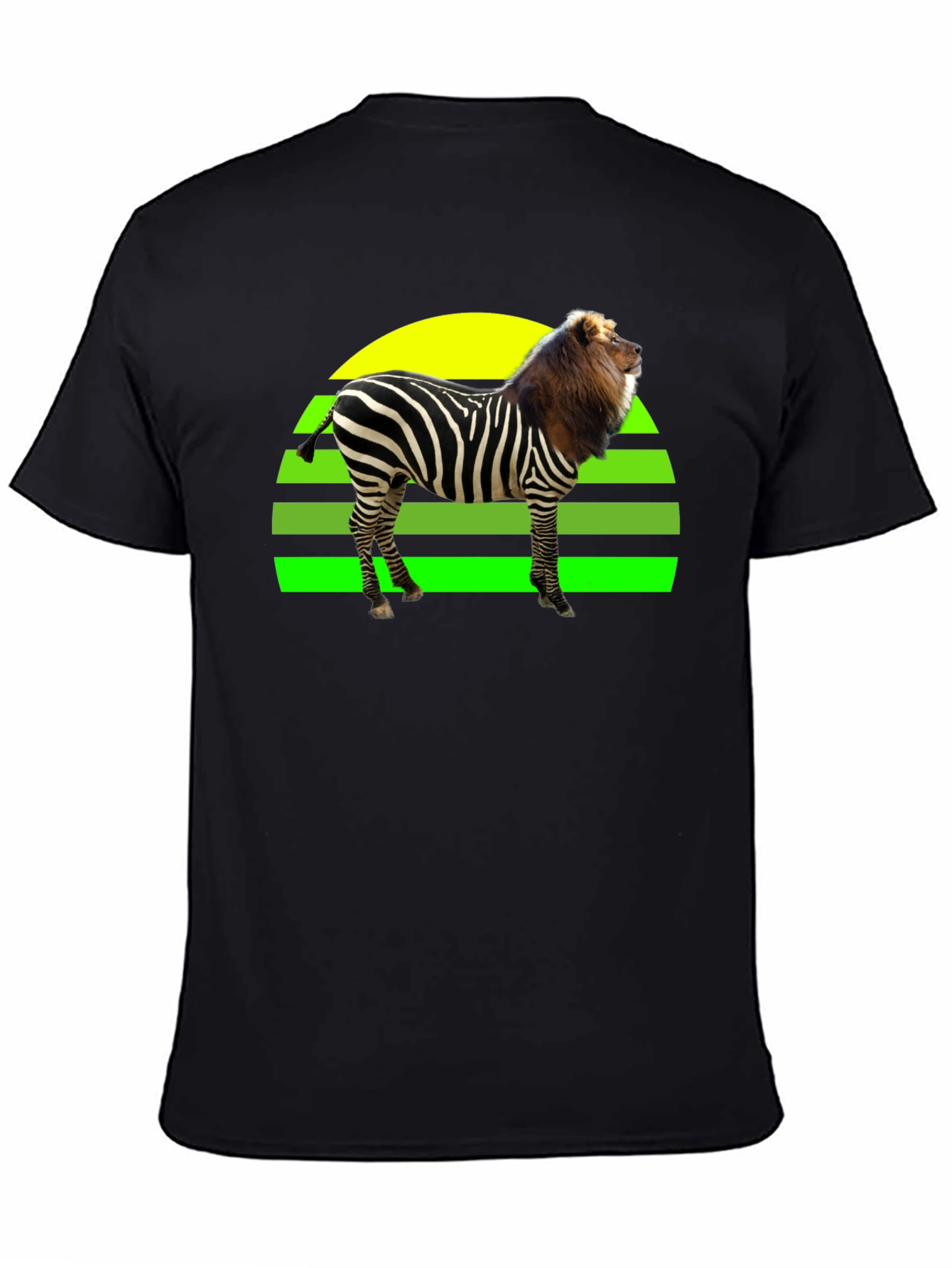 Zebra Lion Hybrid T-Shirt - Unique Animal Design