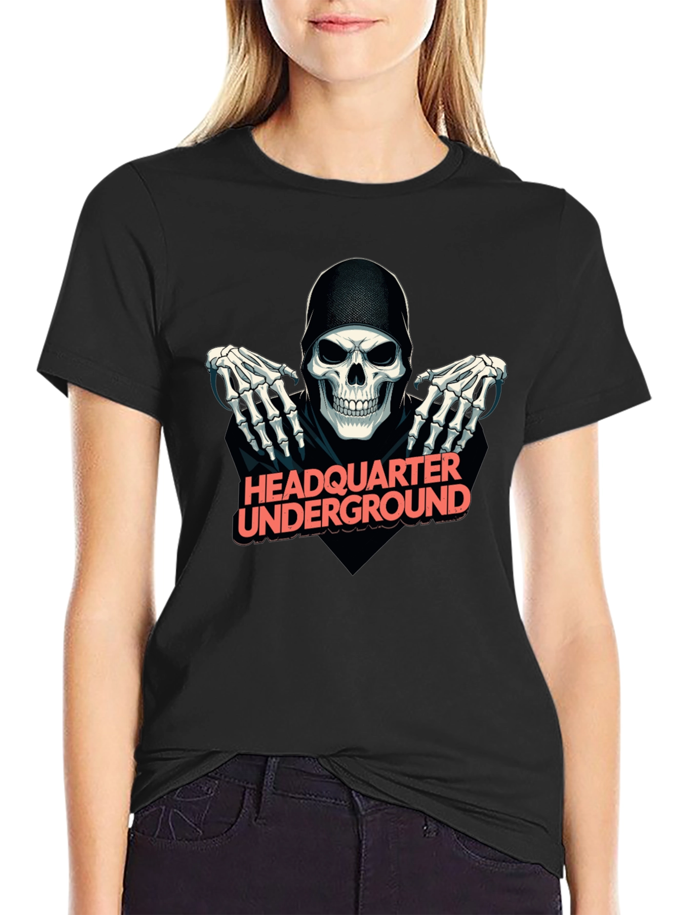 Headquarter Underground Skull Graphic Tee