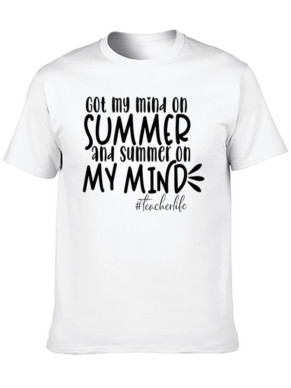 Summer Mind Black Tee
