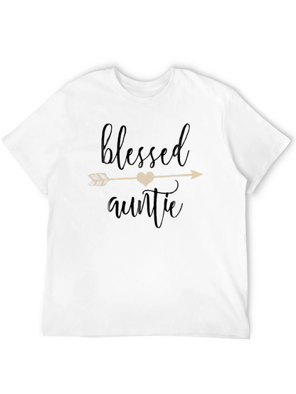 Blessed Auntie Graphic Tee - Soft Cotton Comfort