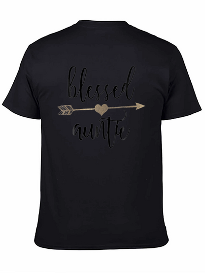 Blessed Auntie Graphic Tee - Soft Cotton Comfort