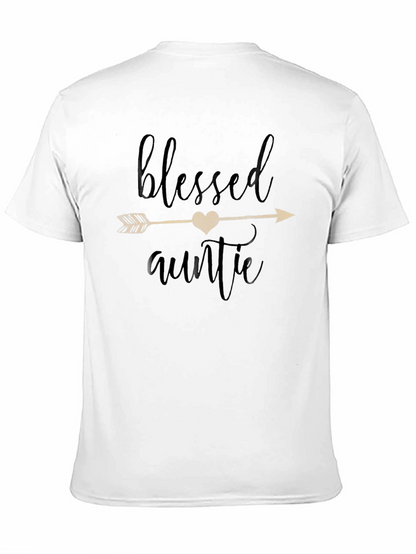 Blessed Auntie Graphic Tee - Soft Cotton Comfort