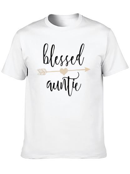 Blessed Auntie Graphic Tee - Soft Cotton Comfort