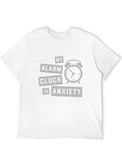 Anxiety Alarm Clock Graphic T-Shirt - Soft Cotton Tee