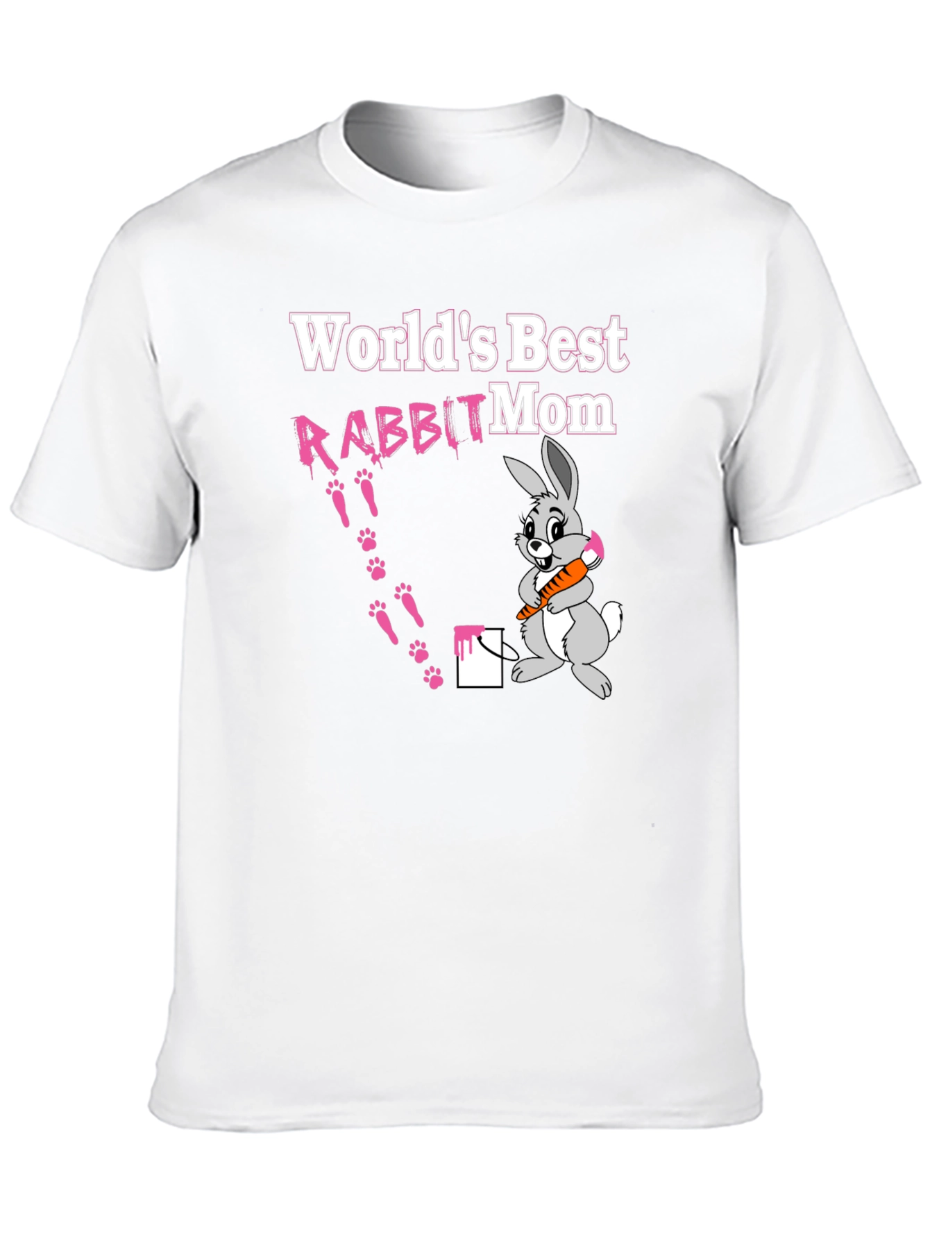 Worlds Best Rabbit Mom T-Shirt Cute Bunny Tee