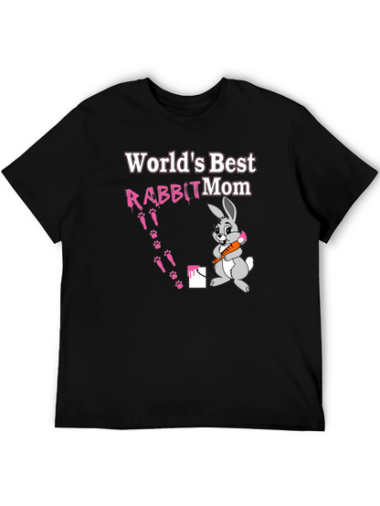 Worlds Best Rabbit Mom T-Shirt Cute Bunny Tee