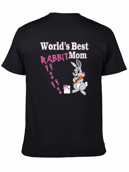 Worlds Best Rabbit Mom T-Shirt Cute Bunny Tee