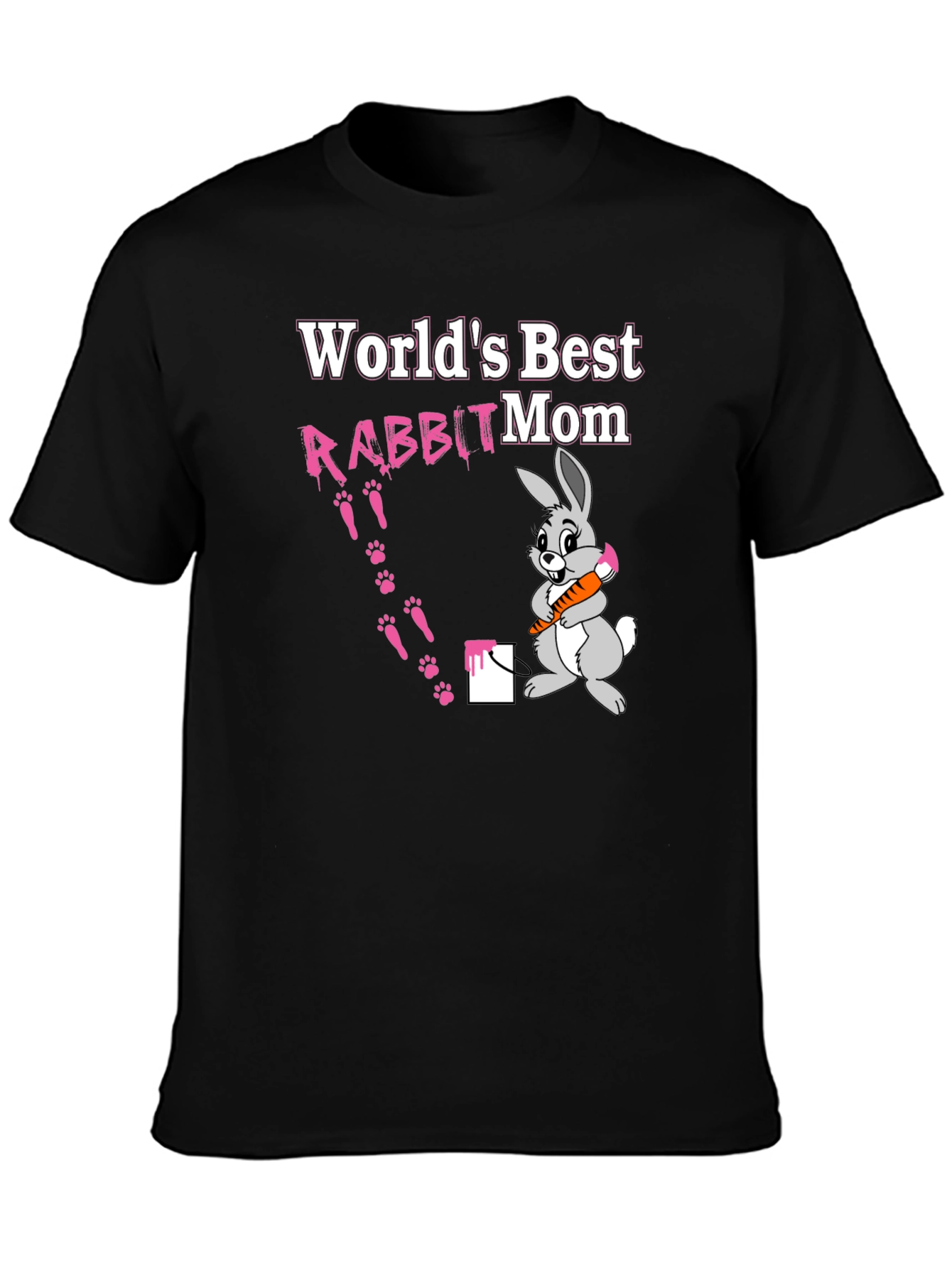 Worlds Best Rabbit Mom T-Shirt Cute Bunny Tee