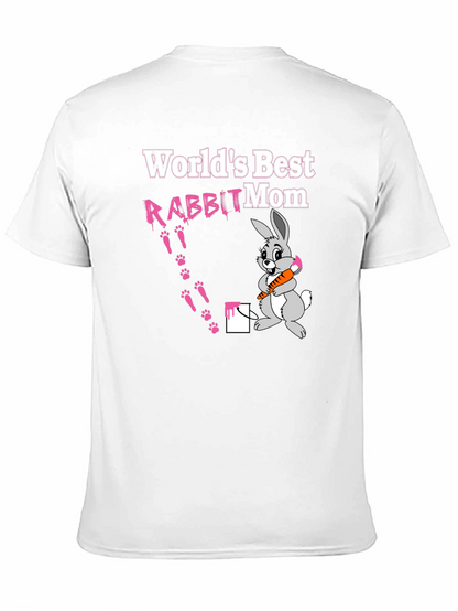 Worlds Best Rabbit Mom T-Shirt Cute Bunny Tee