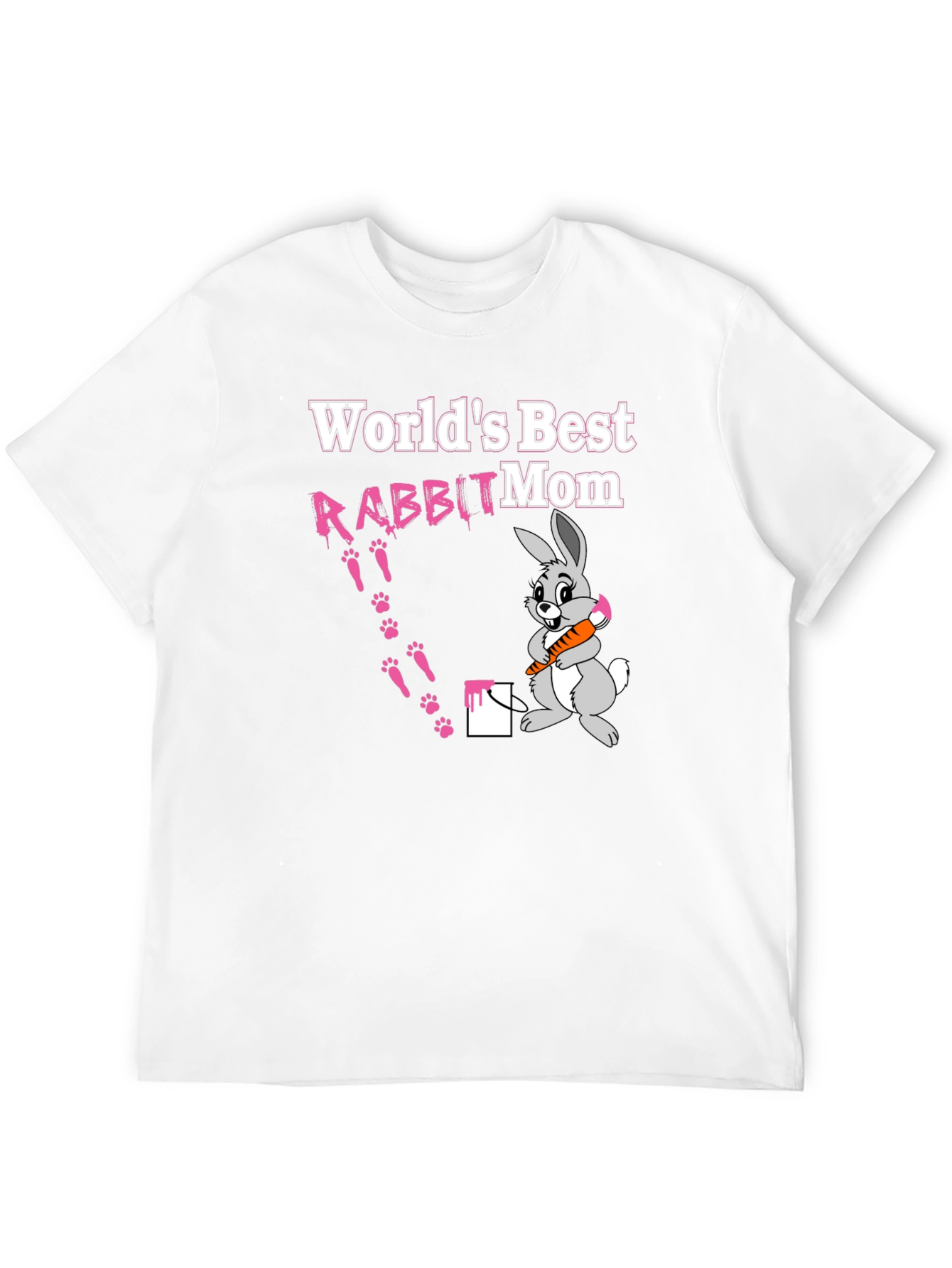 Worlds Best Rabbit Mom T-Shirt Cute Bunny Tee