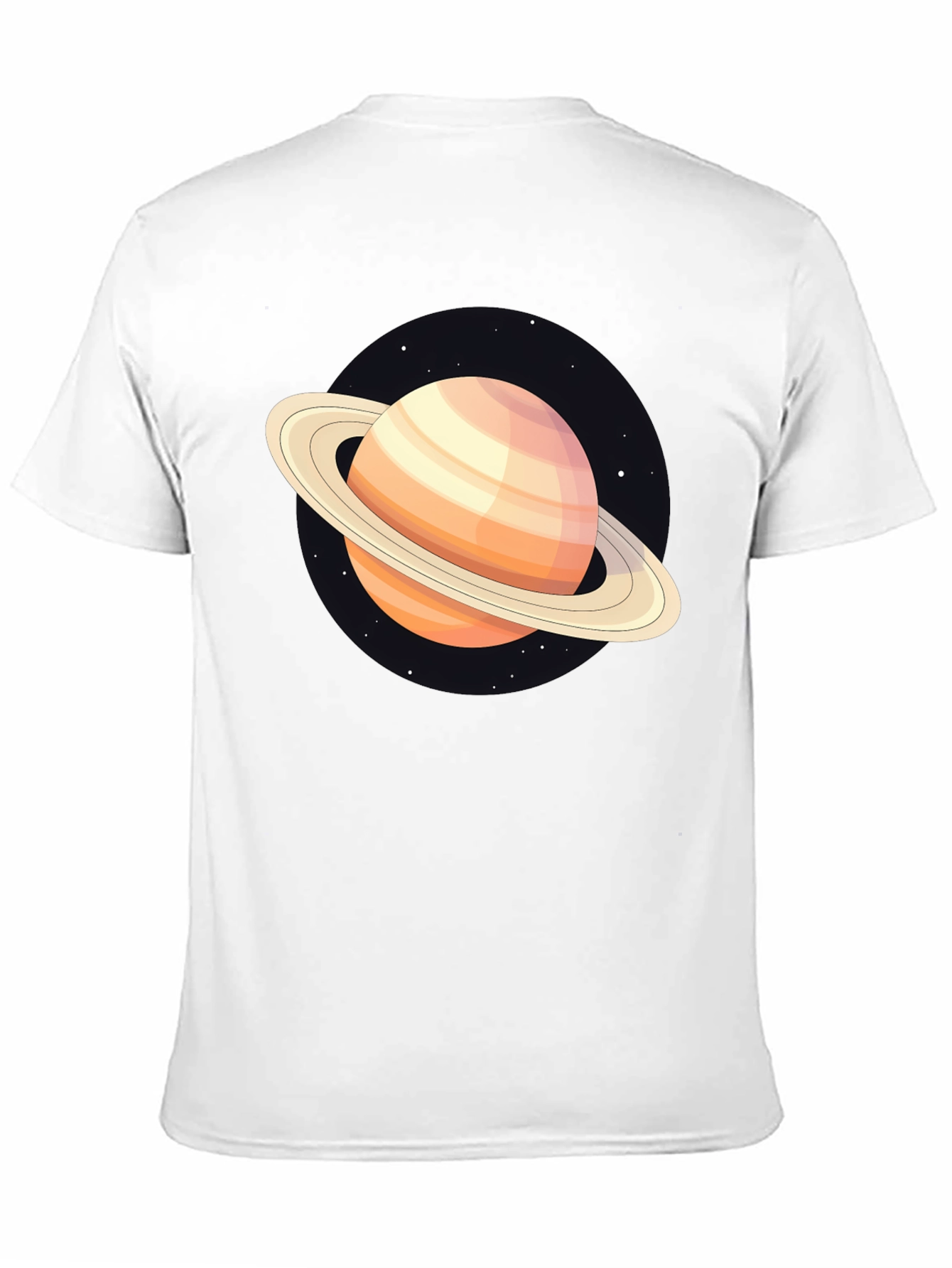 Saturn Graphic T-Shirt - Black Cotton Blend