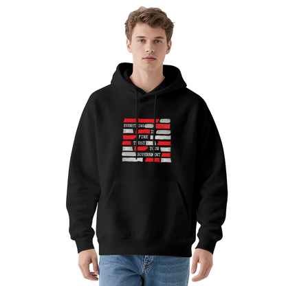 Distressed Flag 'Trust Your Govt' Hoodie