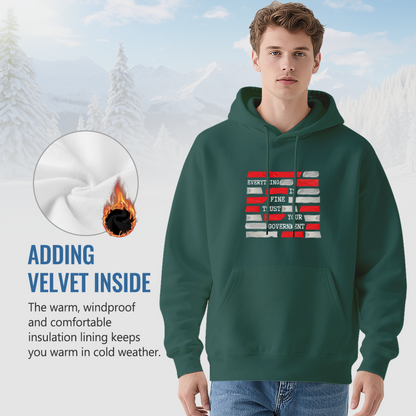 Distressed Flag 'Trust Your Govt' Hoodie