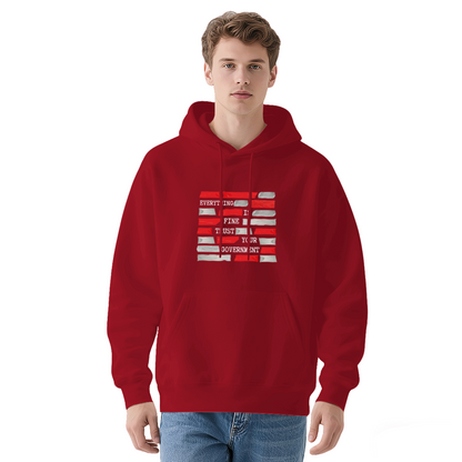 Distressed Flag 'Trust Your Govt' Hoodie