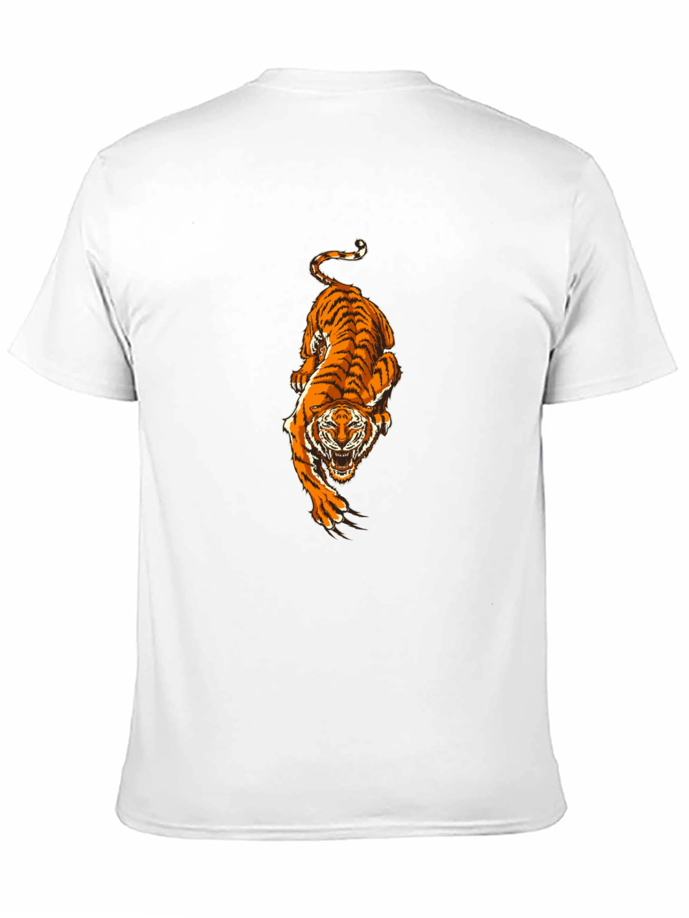 Black T-Shirt with Tiger Print