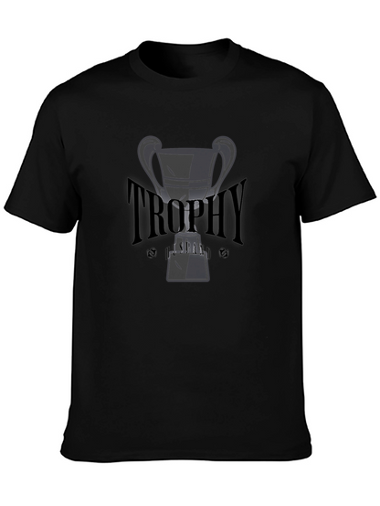 Trophy Graphic Tee - Stylish Black T-Shirt