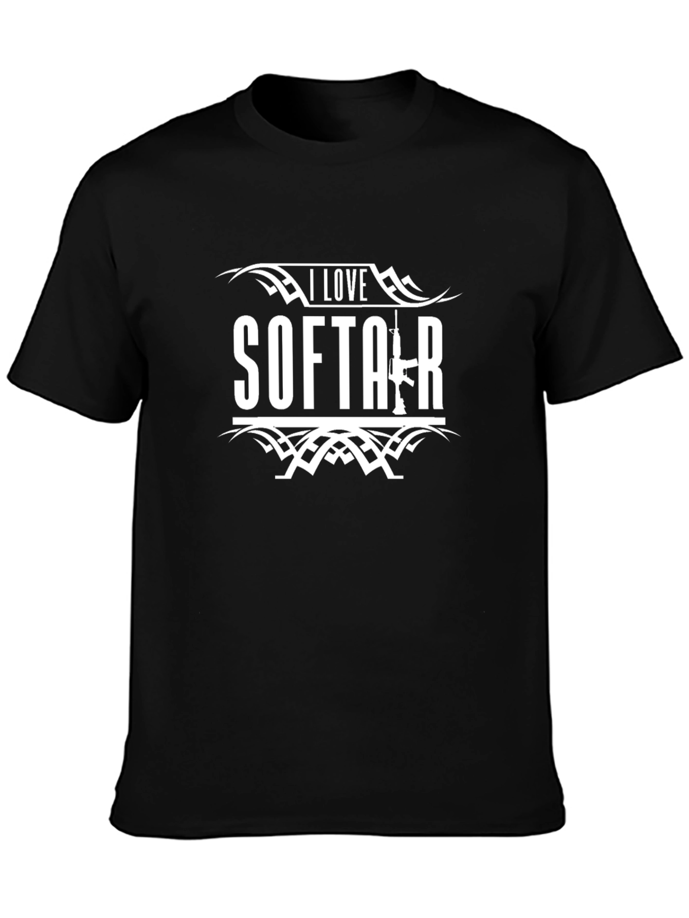 I Love Softair Black T-Shirt