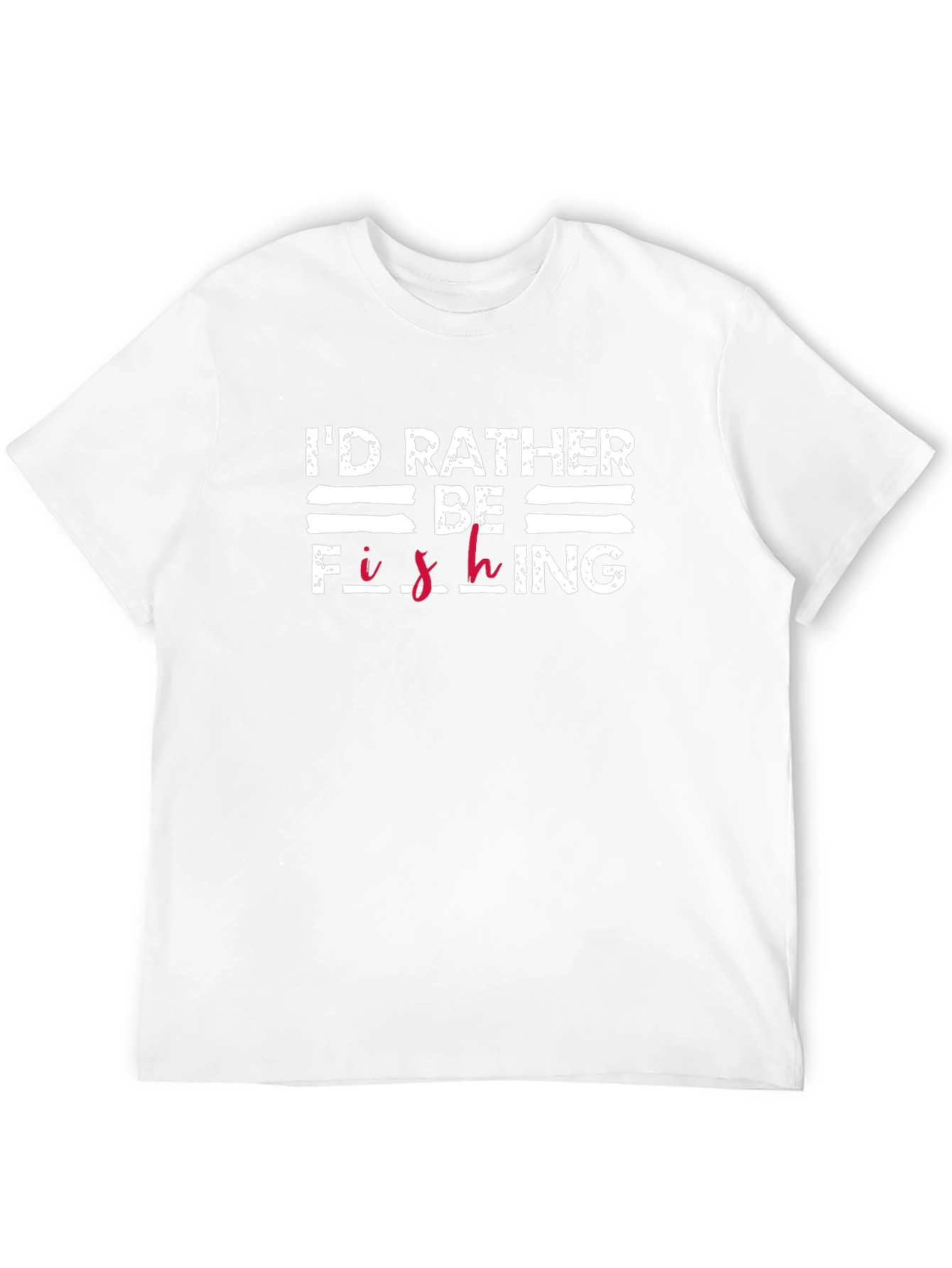 Id Rather Be Fishing Black Cotton T-Shirt