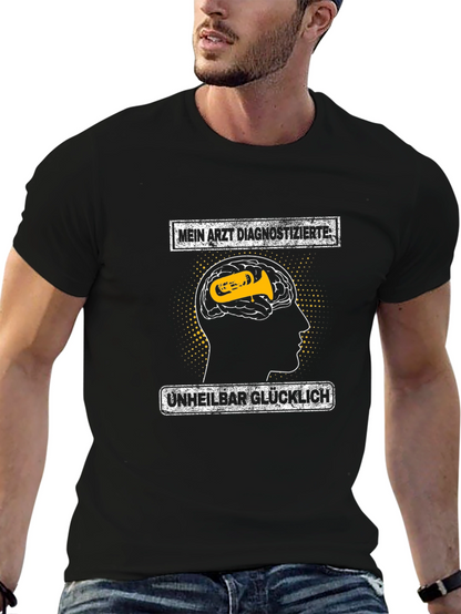 Tuba Brain Black T-Shirt - Musician Humor
