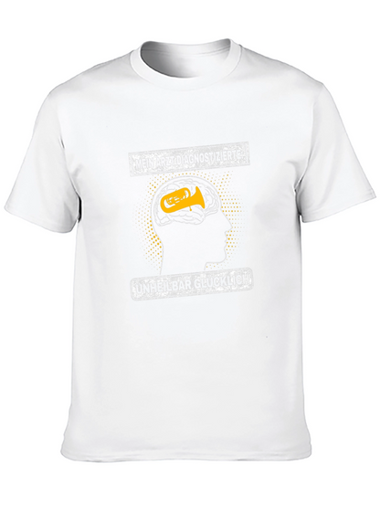 Tuba Brain Black T-Shirt - Musician Humor