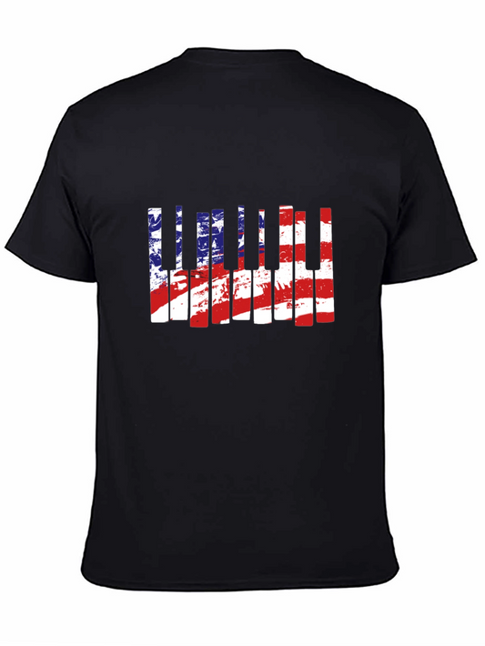 American Flag Piano T-Shirt