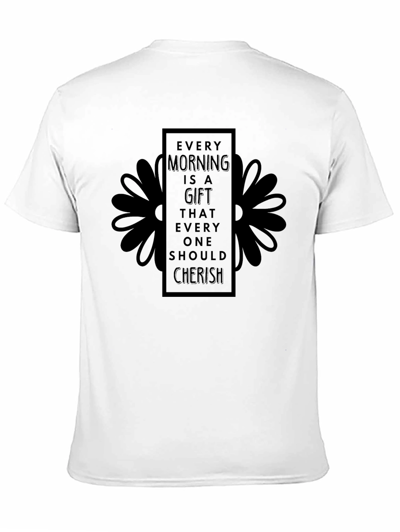Every Morning is a Gift Black Graphic Tee