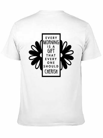 Every Morning is a Gift Black Graphic Tee