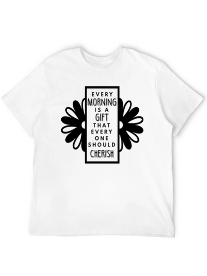Every Morning is a Gift Black Graphic Tee