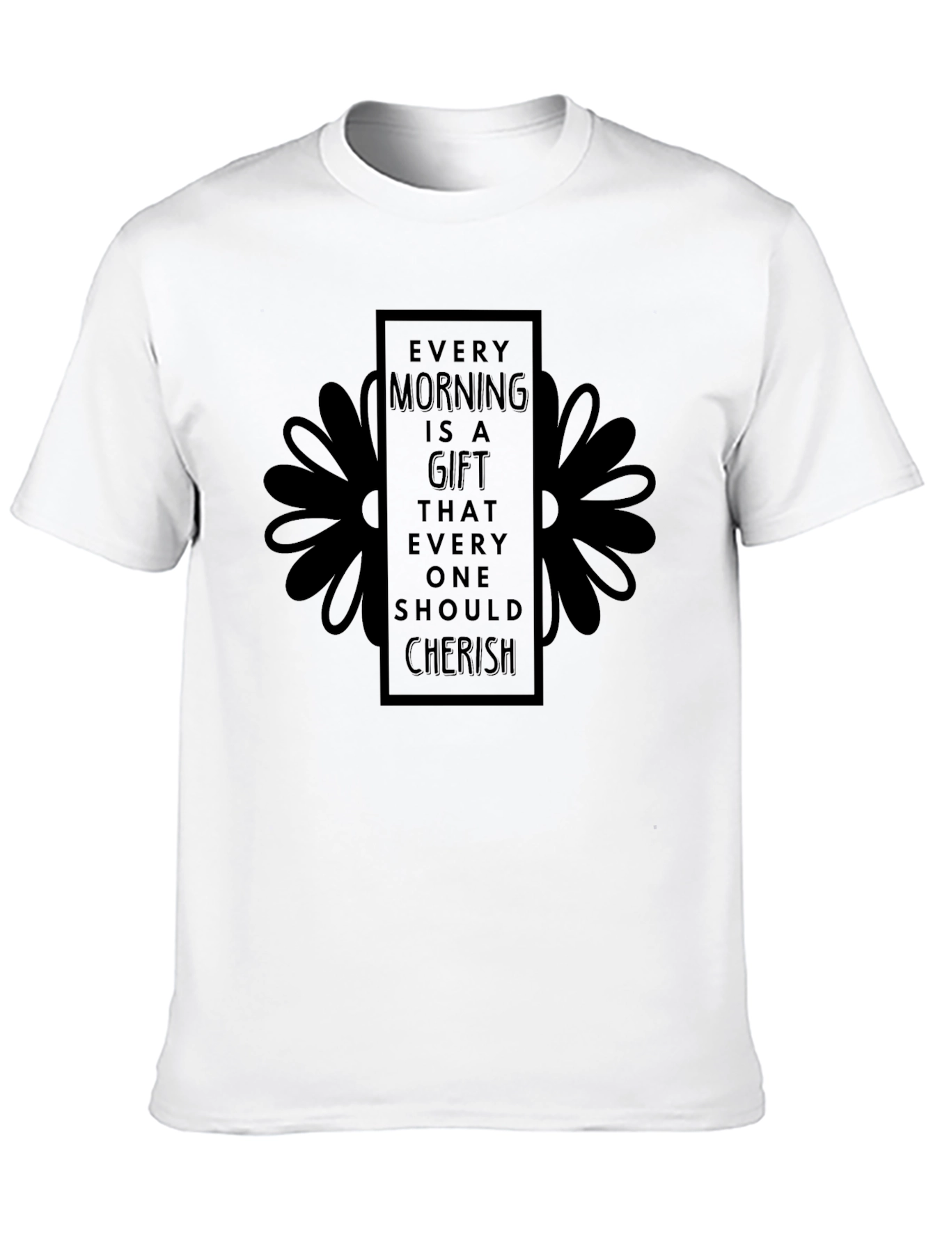 Every Morning is a Gift Black Graphic Tee