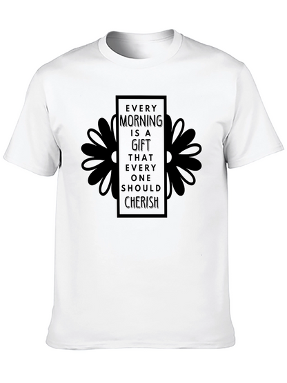 Every Morning is a Gift Black Graphic Tee