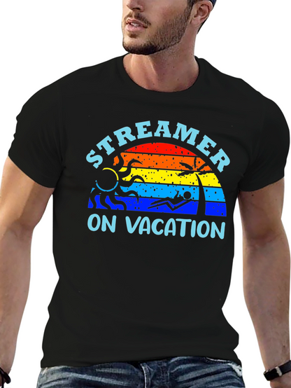 Streamer On Vacation Graphic T-Shirt - Summer Vibes