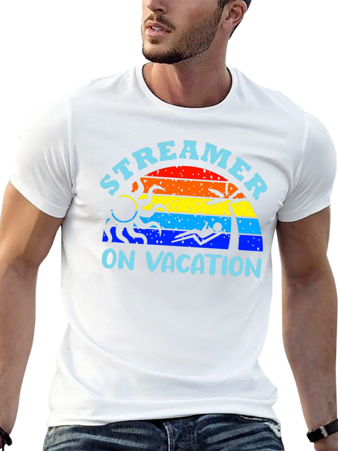 Streamer On Vacation Graphic T-Shirt - Summer Vibes