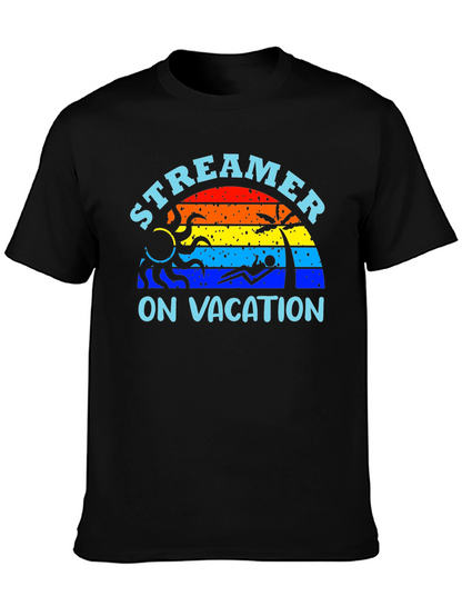 Streamer On Vacation Graphic T-Shirt - Summer Vibes