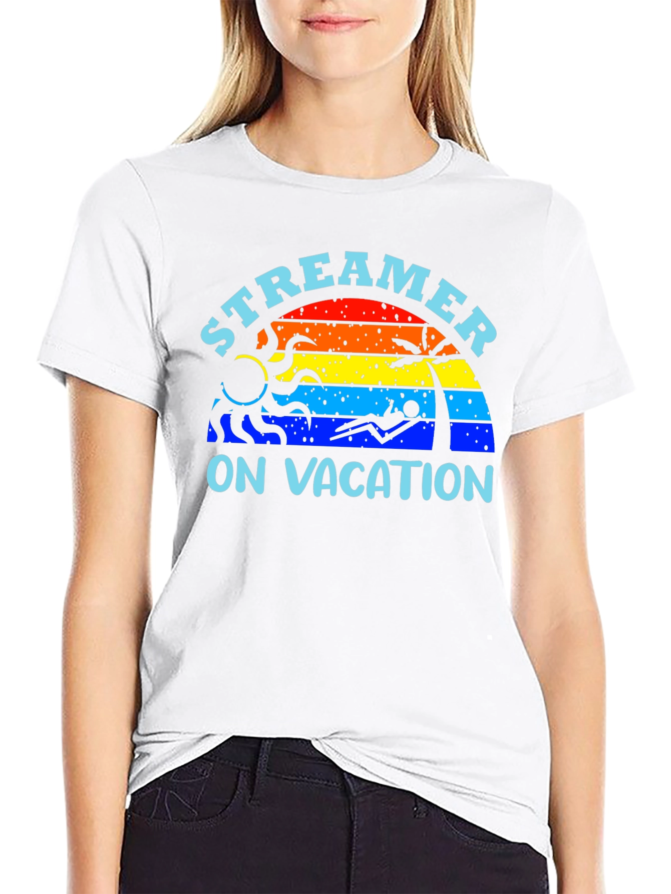 Streamer On Vacation Graphic T-Shirt - Summer Vibes