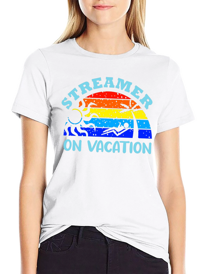 Streamer On Vacation Graphic T-Shirt - Summer Vibes