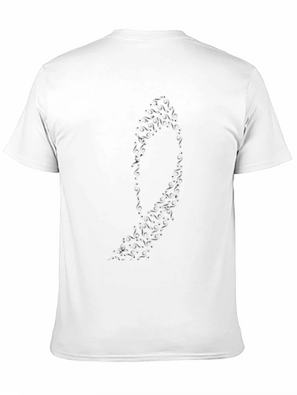 Bat Silhouette Graphic Tee - Mens Black T-Shirt