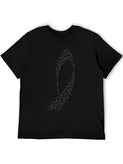 Bat Silhouette Graphic Tee - Mens Black T-Shirt