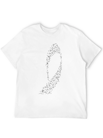 Bat Silhouette Graphic Tee - Mens Black T-Shirt
