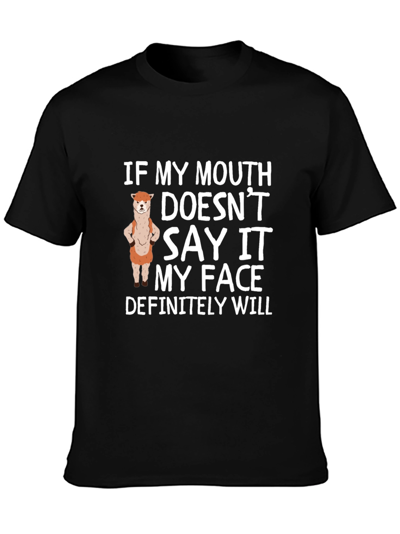 Sarcastic Alpaca T-Shirt - Funny Statement Tee