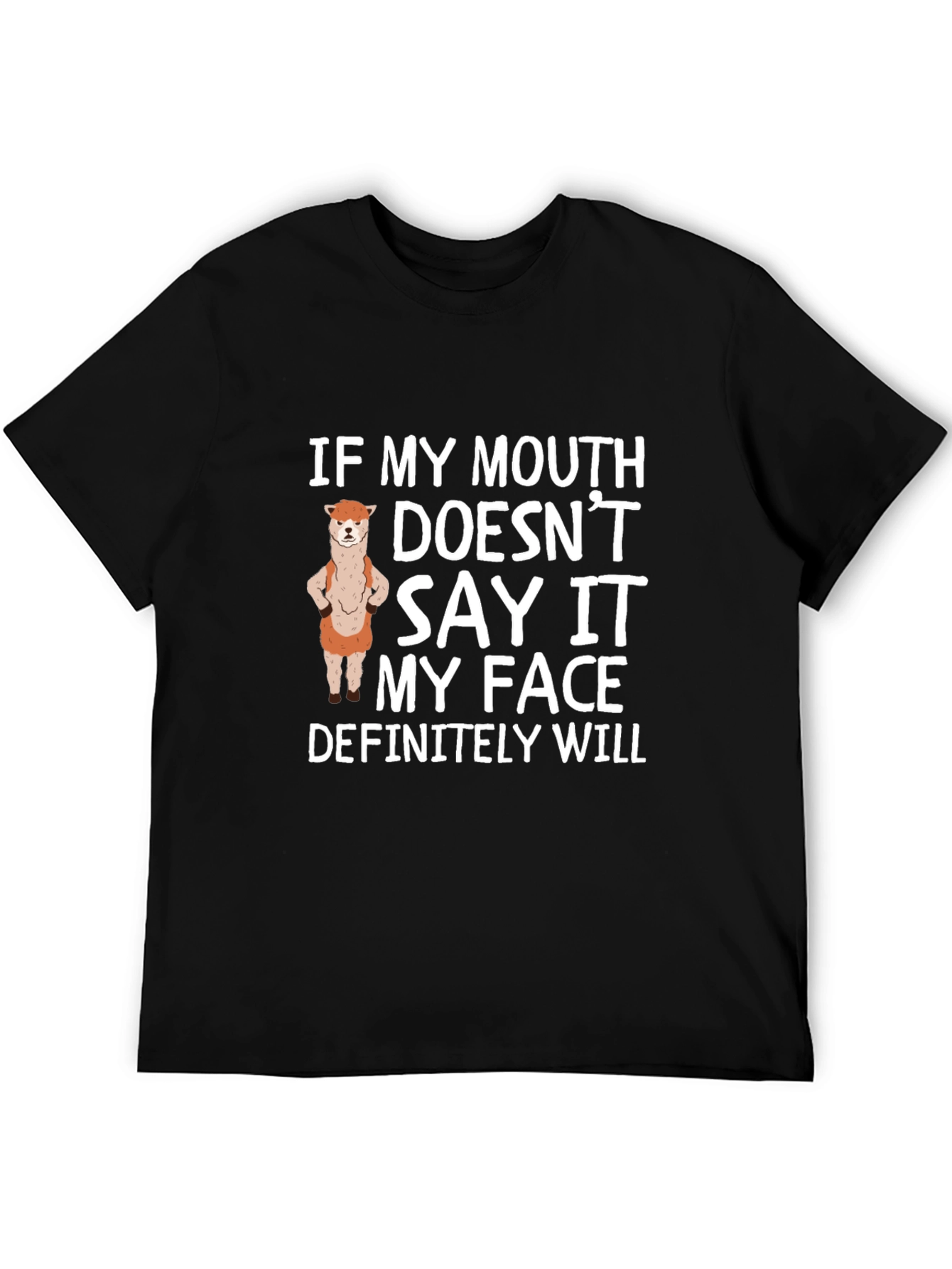 Sarcastic Alpaca T-Shirt - Funny Statement Tee