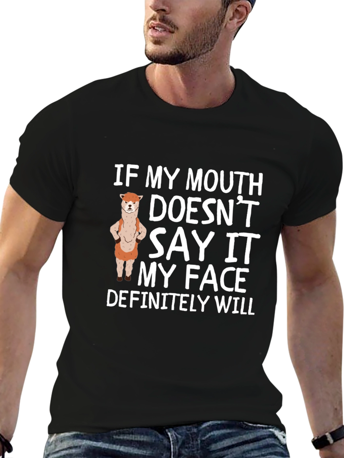 Sarcastic Alpaca T-Shirt - Funny Statement Tee