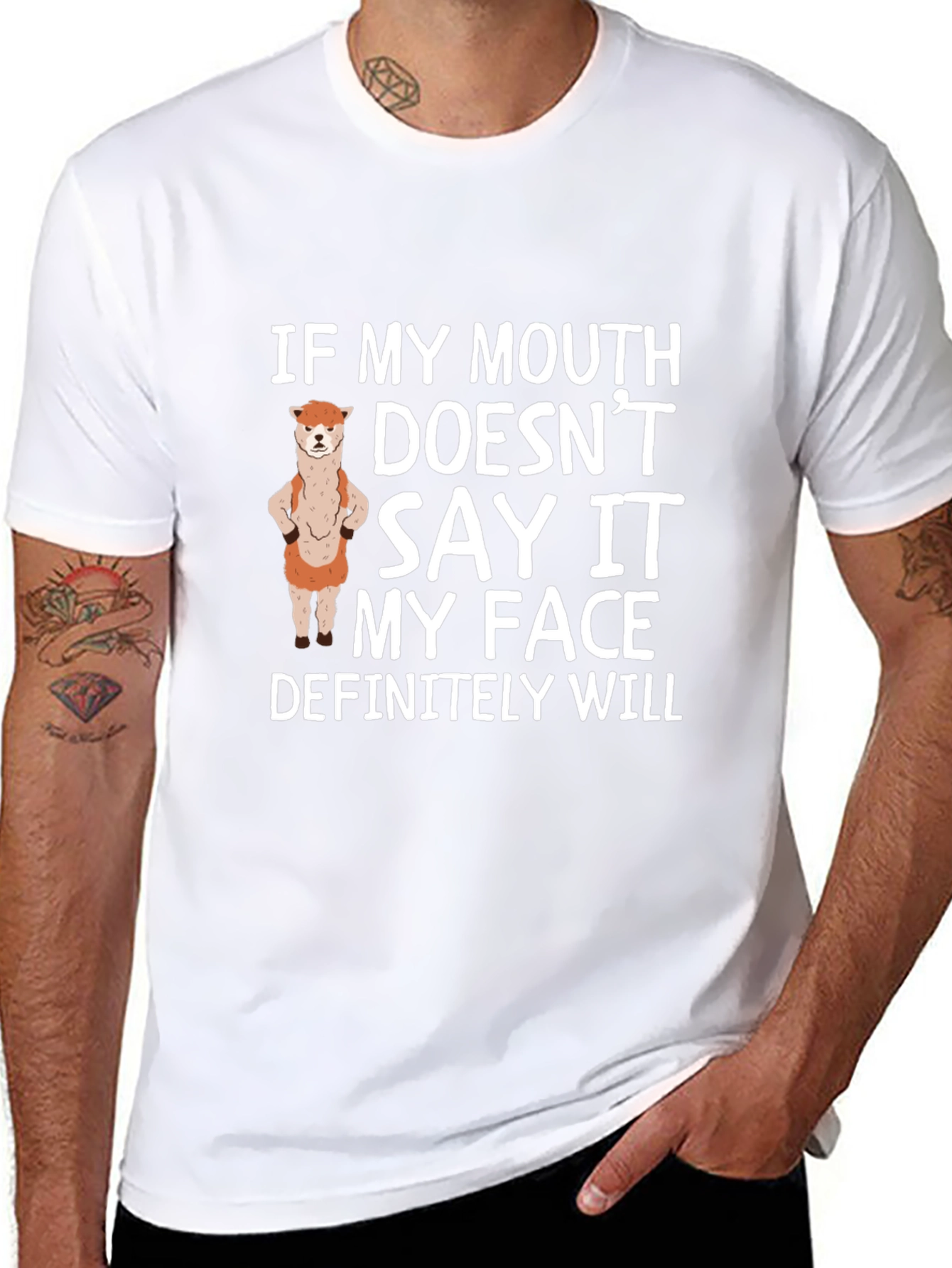 Sarcastic Alpaca T-Shirt - Funny Statement Tee