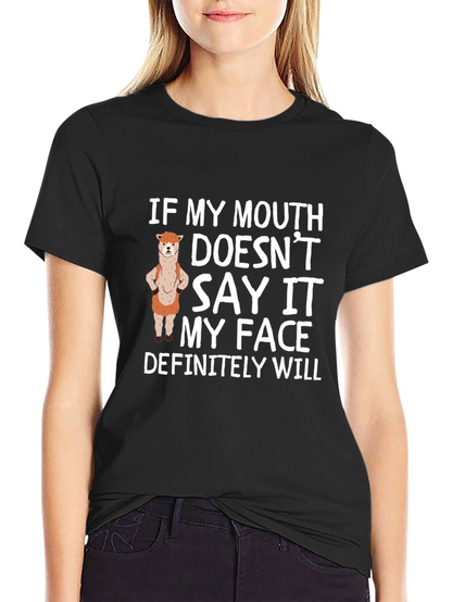 Sarcastic Alpaca T-Shirt - Funny Statement Tee