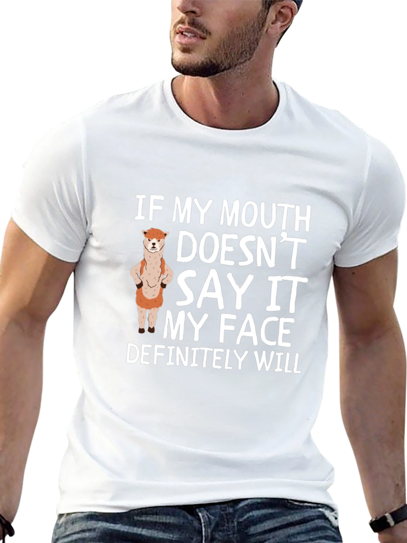 Sarcastic Alpaca T-Shirt - Funny Statement Tee