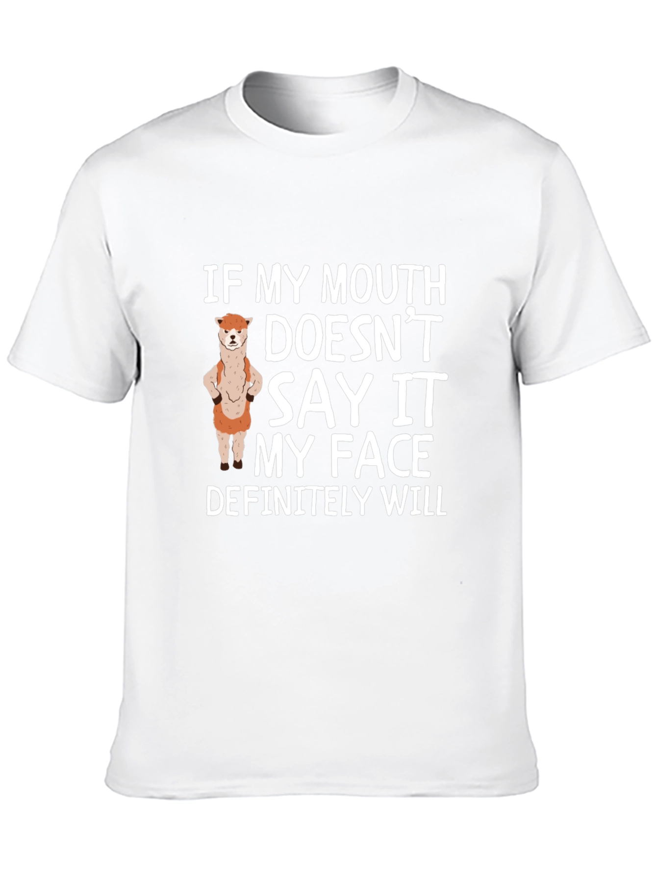Sarcastic Alpaca T-Shirt - Funny Statement Tee