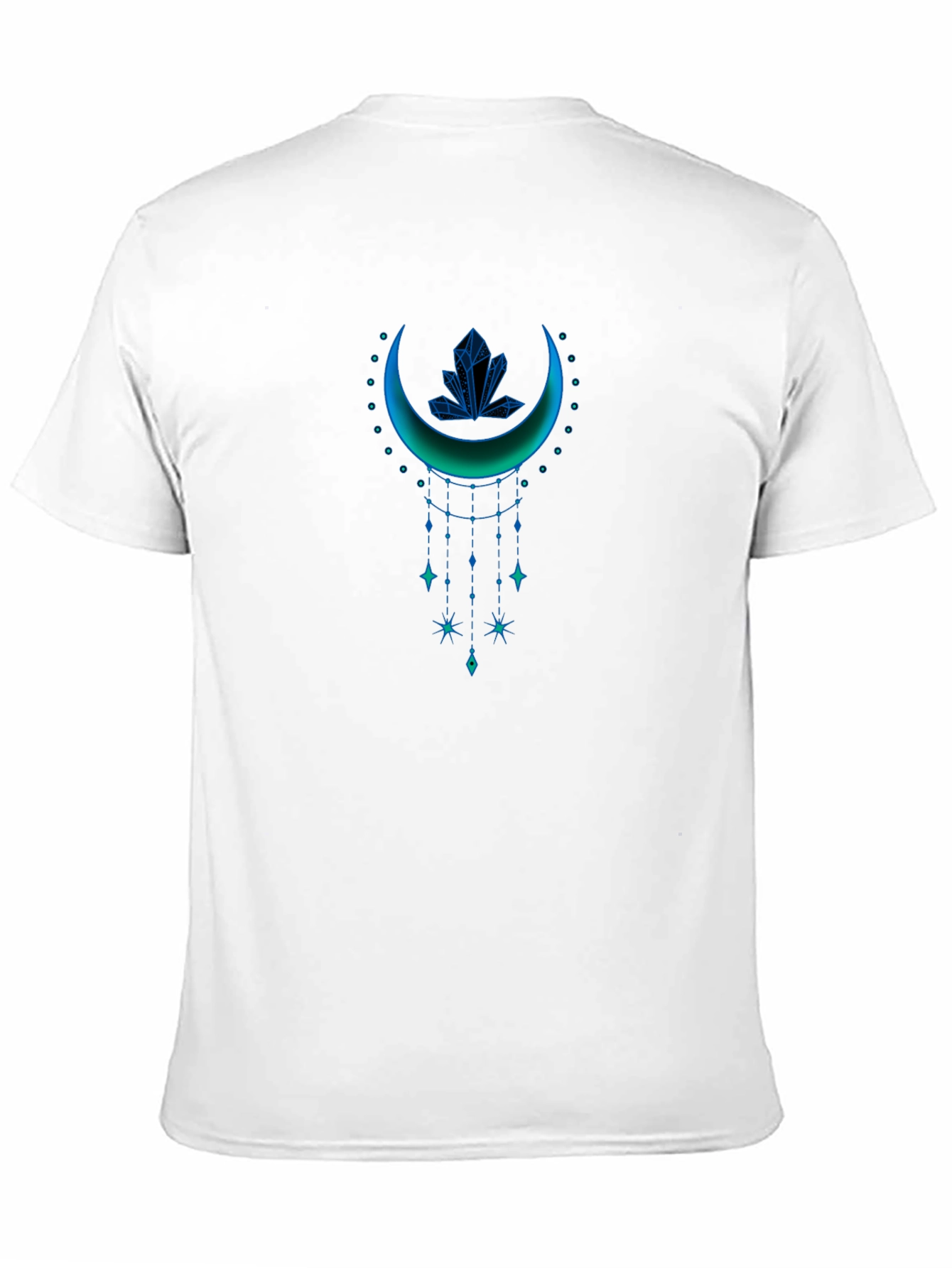 Mystic Crescent Graphic Tee - Celestial Style
