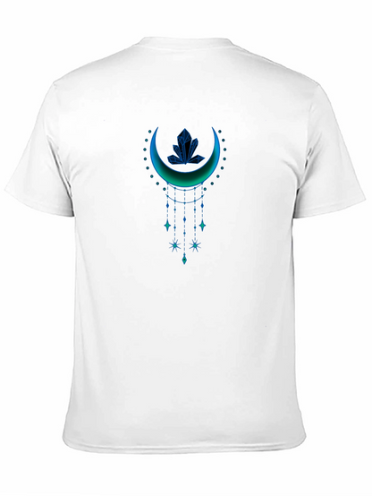 Mystic Crescent Graphic Tee - Celestial Style