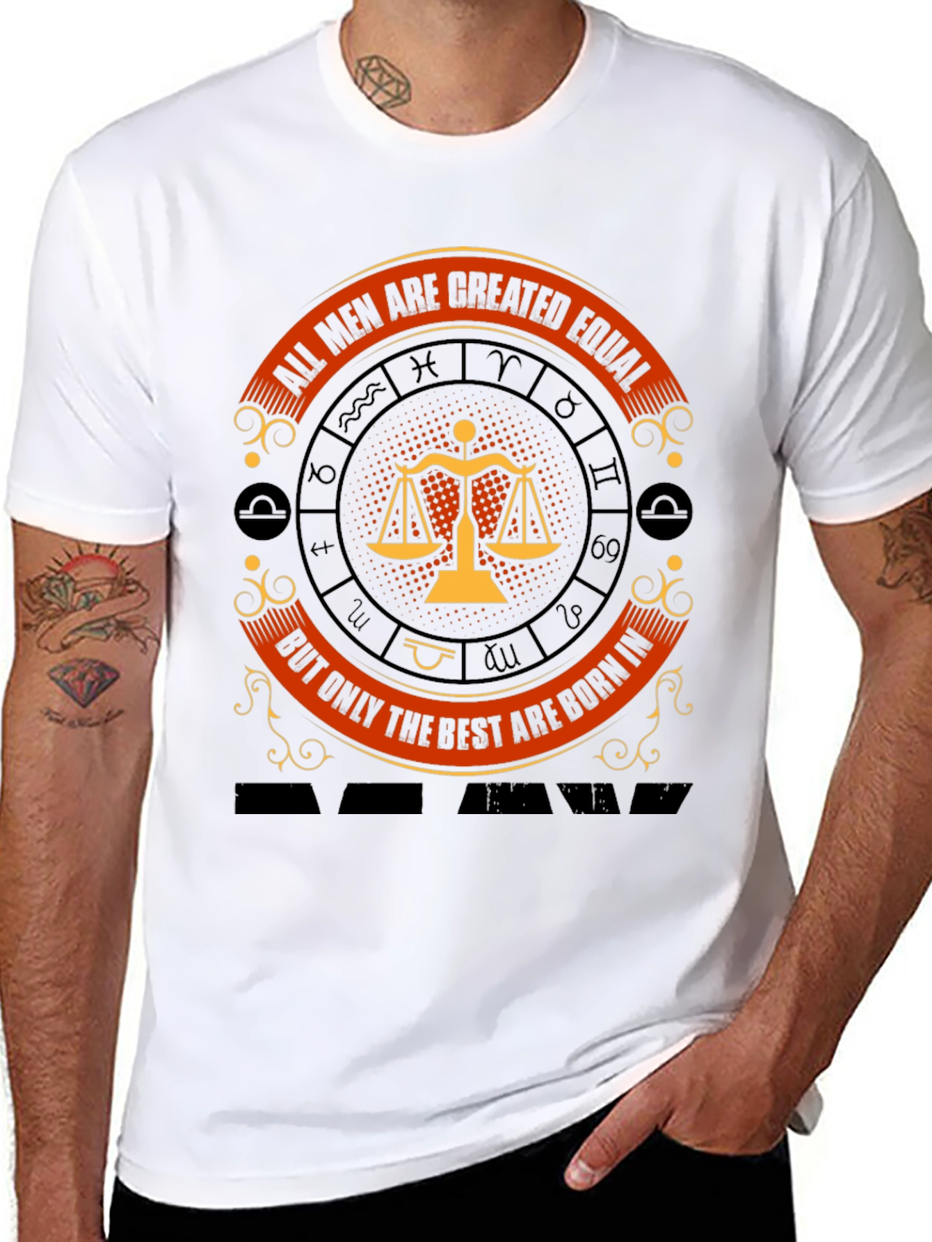Libra Zodiac T-Shirt: All Men Are Created Equal
